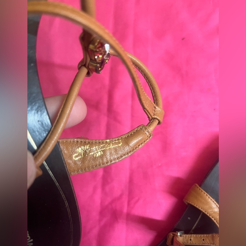 Massimo Dutti Brown Leather Sandals - Picture 5 of 8